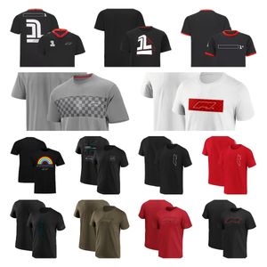 Camiseta F1 Camiseta para fãs masculinos Roupas de corrida de Fórmula 1 Roupas de equipe de manga curta plus size de alta qualidade podem ser personalizadas.