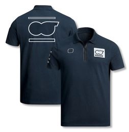 f1 T-shirt team racepak met korte mouwen zomer casual revers T-shirt met hetzelfde aangepaste POLO-shirt