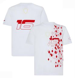 F1 Team 2023 Driver T-shirt T-shirt met korte mouwen en Round Neck T-shirt Plus Mize Quick-Dry Racing Suit-logo kan worden aangepast.