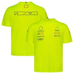 Camiseta de conductor del equipo F1 2022 El mismo traje de carreras de mangas de mangas de manga corta para hombres se puede personalizar 2712