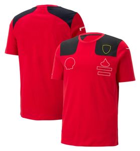 F1 Team Driver T-shirt 2023 Nieuw Seizoen Rode Racing Kleding Zomer Korte mouwen Sneldrogende Kleding Heren Maatwerk257d