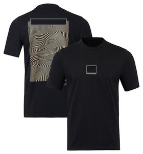 Camiseta de piloto del equipo F1 para hombre, manga corta, cuello redondo, ropa de secado rápido, talla grande Personaliza el traje de carreras oficial con el mismo párrafo.