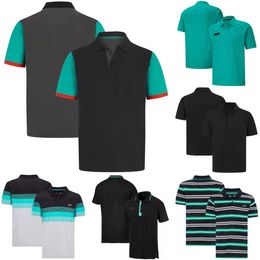 F1 Team Logo Polo Shirt T-Shirt Formule 1 Racing Fans T-Shirt Summer Fashion Sports Brand Men's Rapel Korte mouw oversized jersey