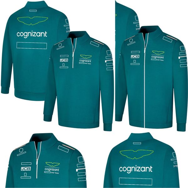 F1 Team Chaqueta con capucha para hombre 2023 Fórmula 1 Traje de carreras Conductor Chaqueta suelta con media cremallera Ropa para fanáticos de las mujeres para hombres Chaquetas de MOTO Tops