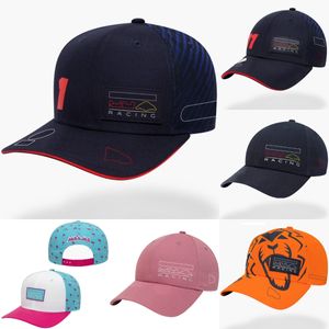 2024 Nouvelle casquette de course de l'équipe F1 Formule 1 Hommes Femmes Casquette de baseball décontractée Marque de sport Broderie Tendance Logo de voiture pour hommes Casquettes Chapeau d'été