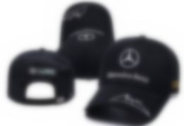 F1 Team Racing Cap 2024 Fórmula 1 Benz Benz Baseball Caps Motorsport Fashion Mass's Curved Brim Sun Hat A36