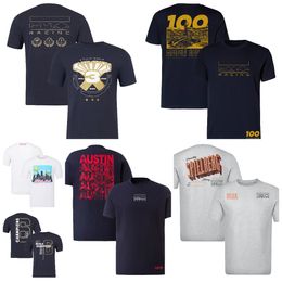 F1 Team Racing Clothing Summer Summer Short Sleeve T-shirt groot formaat Quick Drying fans shirt aanpassing