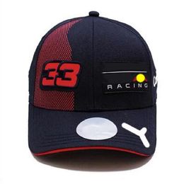 F1 team racing hat 2021 temporada nueva gorra de béisbol sombrero curvo sun car machine cross-country sports car flat cap268c