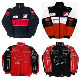 Chaqueta acolchada de carreras del equipo F1 con logotipo bordado completo chaqueta de otoño e invierno 249V