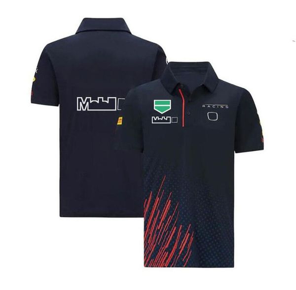 F1 Team Racing Poloshirt Polyester Sneldrogend Auto Revers T-shirt Zelfde Stijl Maatwerk284l
