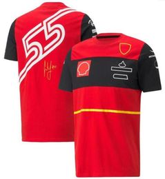 F1 team racepak kampioenschap korte mouwen T-shirt polyester sneldrogende top dezelfde stijl kan worden aangepast5211566