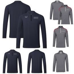 Combinaison de course de l'équipe F1, vêtements de sport de loisirs pour hommes, vêtements à séchage rapide, grande taille, POLO à manches longues pour les fans.