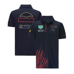 F1 Team Racing Suit Officieel Heren Poloshirt Met Korte Mouwen Verstappen Overalls Aangepaste The296u