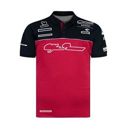 F1 Team Serie Korte Mouw Polo Shirt Revers T-shirt Racepak Fan Editie Team Uniform Aangepaste Sneldrogende Polo Suit228f