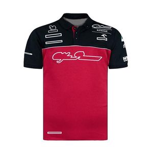 F1 Team Series Polo à manches courtes Revers T-shirt Racing Suit Fan Edition Uniforme d'équipe Personnalisé Polo à séchage rapide Suit228f