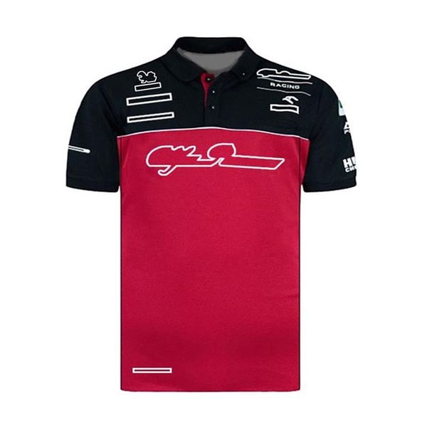F1 Team Series Polo à manches courtes T-shirt à revers Costume de course Fan Edition Uniforme d'équipe personnalisé Polo à séchage rapide Suit278I