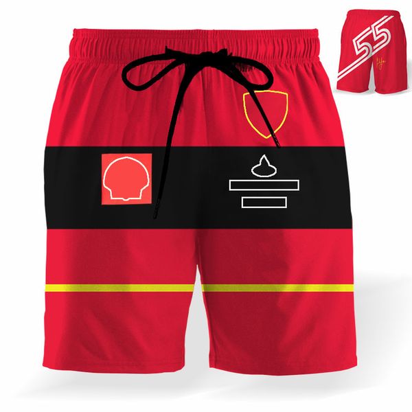 Pantalones cortos del equipo F1, camiseta de Fórmula 1, conjunto de pantalones cortos para hombre, pantalones cortos de playa transpirables y cómodos informales a la moda para verano 2022