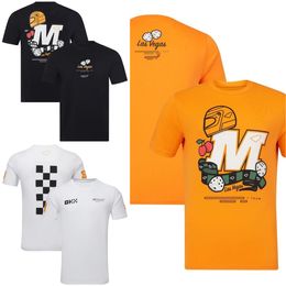 T-shirt edizione speciale F1 Team 2023 T-shirt gialla pilota di Formula 1 Tifosi da corsa T-shirt casual estiva T-shirt in jersey con logo auto da uomo