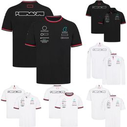 F1 Team T-shirt Fórmula 1 Racing Camiseta de manga corta Fans Verano Solapa Polos Casual Mujeres Hombres Camiseta de gran tamaño Jer200u