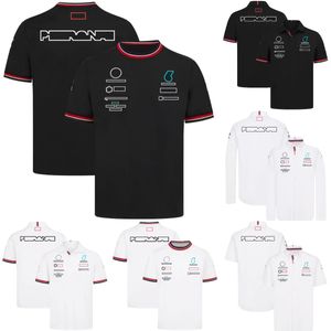 T-shirt de l'équipe F1 de course de formule 1, T-shirt à manches courtes pour les Fans, polos à revers d'été décontractés pour femmes et hommes, maillot surdimensionné