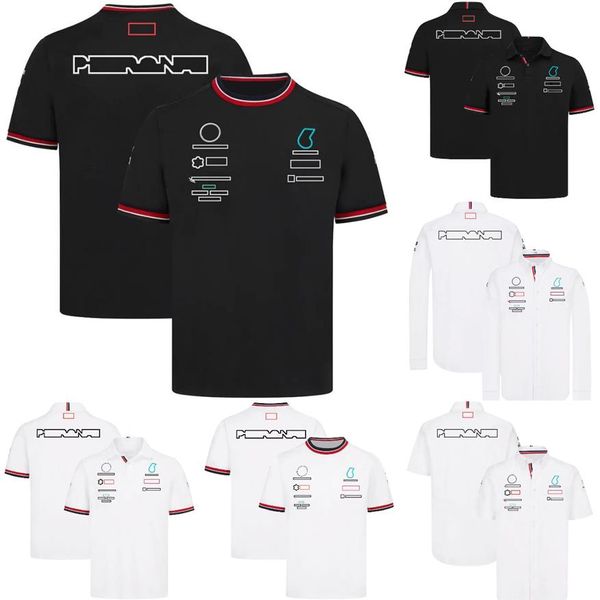 F1 Team T-shirt Formula 1 Racing T-shirt à manches courtes Fans Été Revers Polos Casual Femmes Hommes T-Shirt Surdimensionné Jer200u