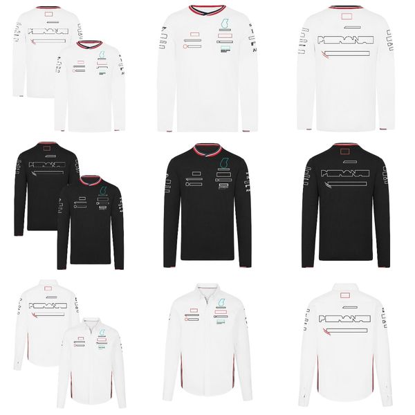 F1 Team Uniform 2024 Nouveau t-shirt de chemise à manches longues à manches longues