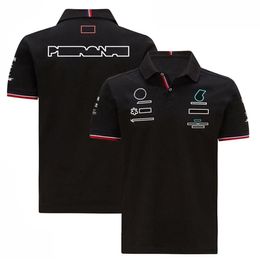 F1 Team Uniform Hommes et Femmes Racers Revers T-Shirt POLO Shirt Casual Manches Courtes Racing Suit Plus La Taille Peut Être Custo2200