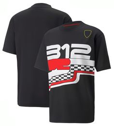 T-shirt a maniche corte da uomo uniforme della squadra F1 Tuta da corsa casual sportiva traspirante estiva