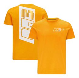 Uniforme de l'équipe F1, T-shirt de pilote à col rond pour hommes, combinaison de course d'été à manches courtes, haut à séchage rapide personnalisable