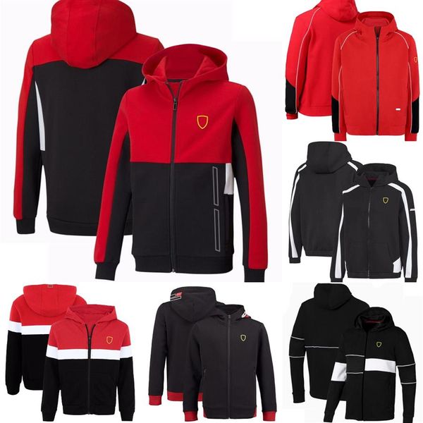 F1 Team Zip Up Sweat à capuche Formule 1 Logo Fans Sweat-shirt décontracté Automne Hiver Mode Homme Manteau Chaud Racing Moto Jackets222L