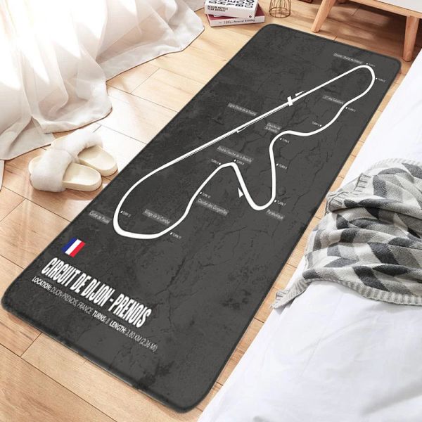 F1 Track Entrance Paillomat Floor Mat Welcome Pets Bathroom Mat Kitchen Foot Rug Home Decor Living Room Mat Car Rally Boot Tapis