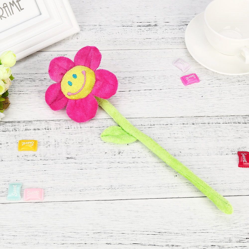 plush flowers with bendable stems