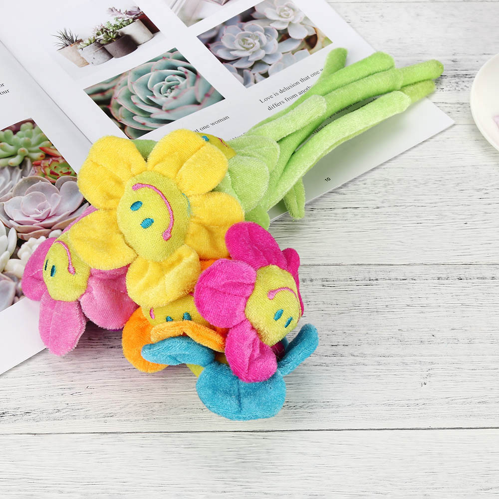 plush flowers with bendable stems