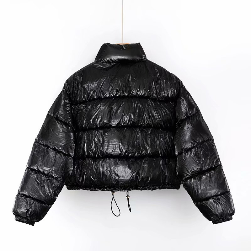 Download 2020 Winter Down Jacket Woman Waterproof Silver Glossy ...