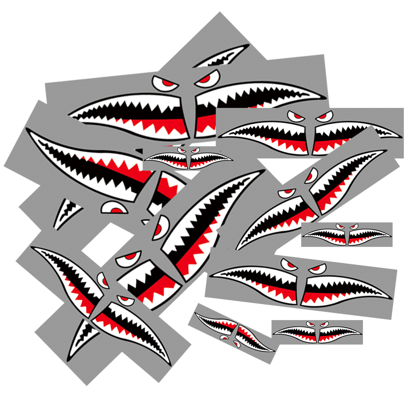 bike shark sticker