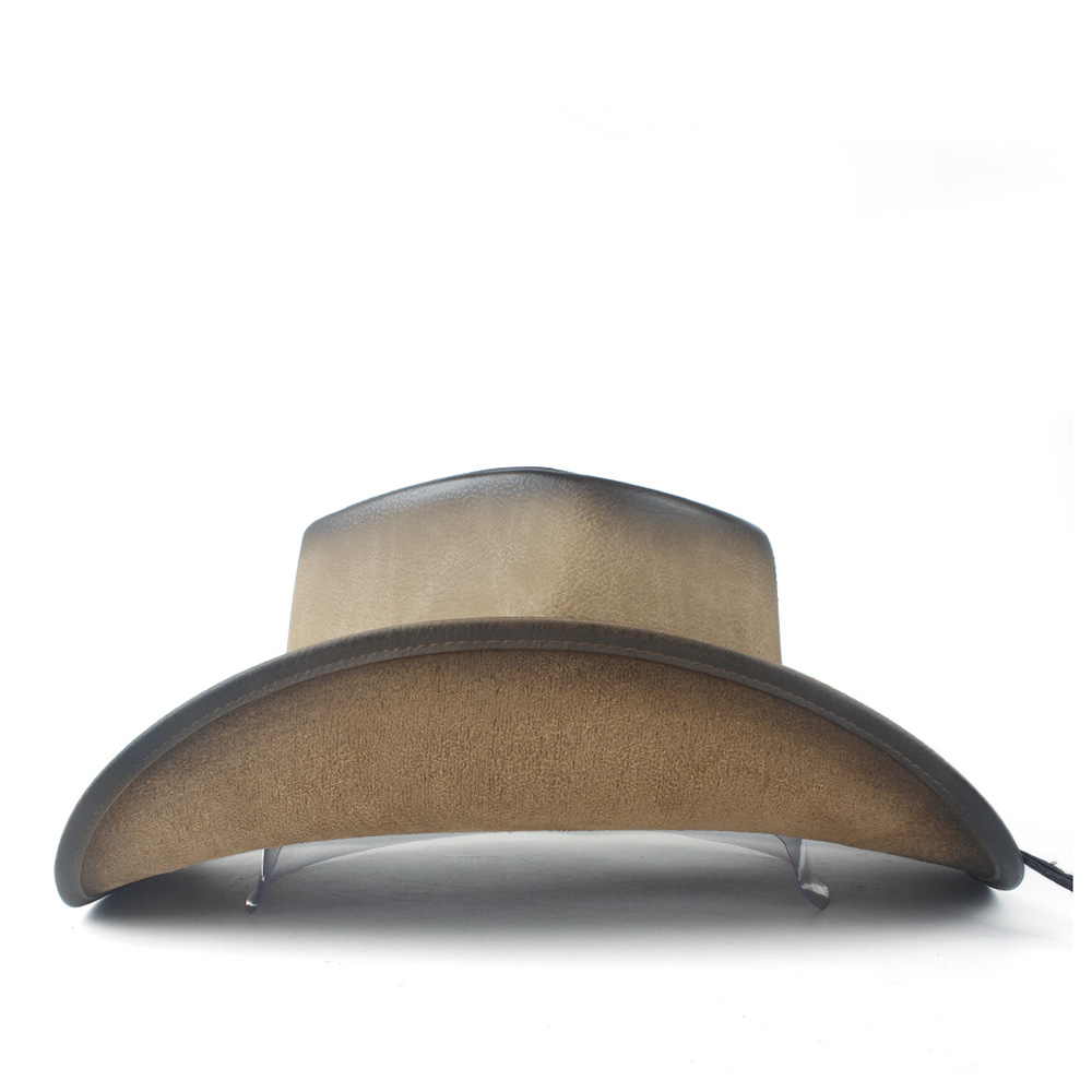 mens leather wide brim hats