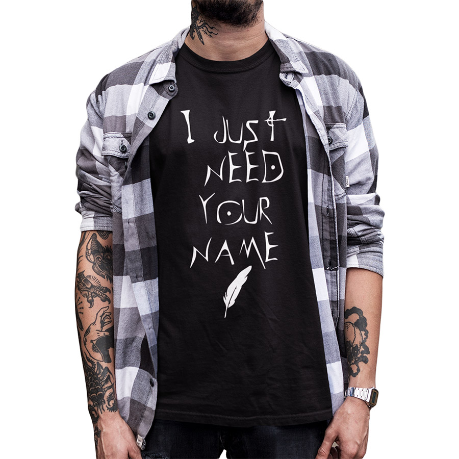 death over designer shirt