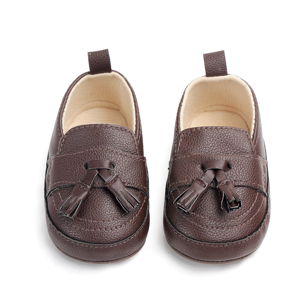 baby boy loafers black