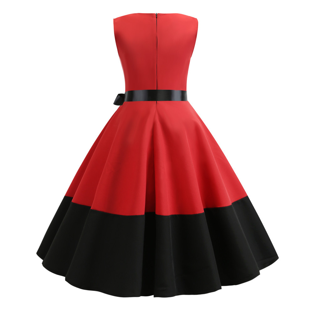 black and red frock