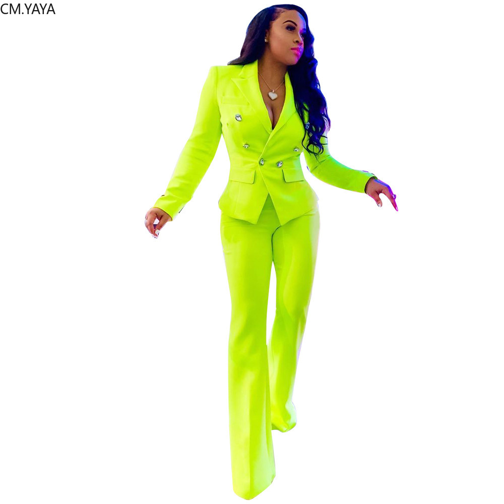 neon green suit women's