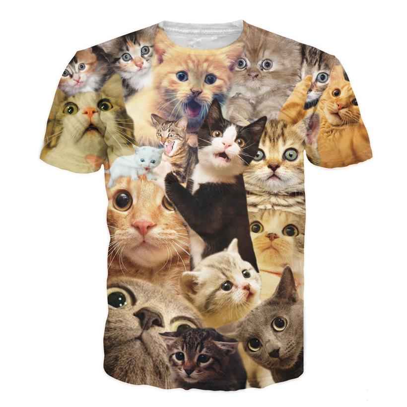 3d cat shirt