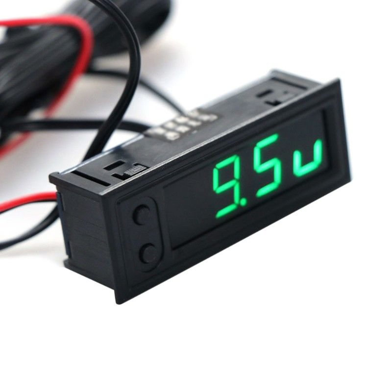 2021 12V 3 In 1 Vehicle Car Kit Voltmeter Clock LED Digital Clocks Home