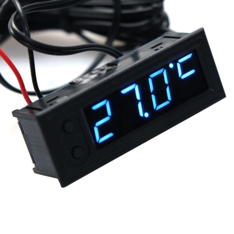 2021 12V 3 In 1 Vehicle Car Kit Voltmeter Clock LED Digital Clocks Home