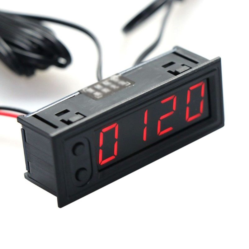 2021 12V 3 In 1 Vehicle Car Kit Voltmeter Clock LED Digital Clocks Home