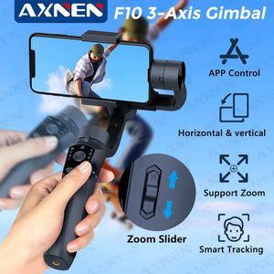 F10 3-assige handheld gimbal smartphone stabilisator mobiele telefoon selfie stick voor Android Phone Vlog Anti Shake Video Record 240322