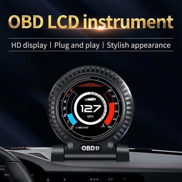 F10 OBD2 GPS coche HUD calibre navegación Head Up Display Digital velocímetro proyector Turbo aceite temperatura coche computadora accesorios coche