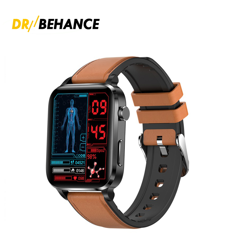 F100 Smart Watch Trattamento assistito da laser da 1,7 pollici Tre Smartwatch con monitoraggio della salute della frequenza cardiaca ad alta temperatura corporea