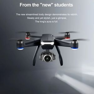 Drone double caméra anti-secousse haute définition télécommandé F11 (double/trois batteries), moteur sans balais, éclairage de navigation nocturne à LED, résistance au vent à 7 niveaux