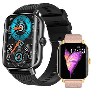 F12 Montre intelligente 2,02 pouces Écran HD incurvé Fréquence cardiaque réelle Sang Montres de sport électroniques Bracelet d'appel Bluetooth Montre intelligente électronique