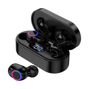 F12 Wireless oortelefoons in-ear Bluetooth5.2 TWS 9D BASS Hoofdtelefoon Sport Automatische koppelingsheadset met MIC Handsfree